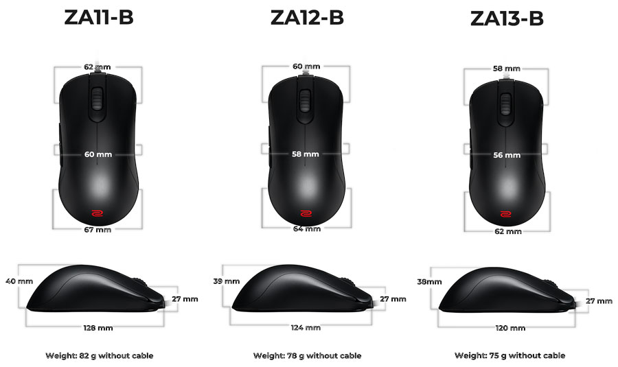 BenQ Zowie ZA13-B Black - Mouse - LDLC | Holy Moley